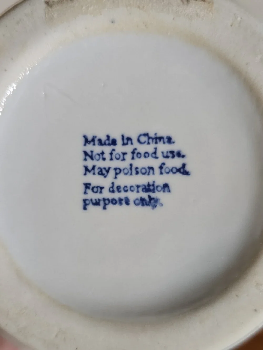 Vintage Made in China Porcelain Vase Tote 16